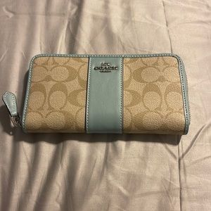 Coach zip around wallet. Never used